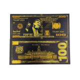 6 Types Donald Trump Black Goden Banknotes 2024 Fight Card Take America Back Donald Trump One Hundred Dollars Gold Banknote Collection Gift