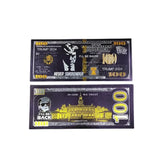 NEVER  SURRENDER New Style 2024 Black Banknotes One Hundred Dollars USA President Donald Trump Banknote Gift For Fans Collection