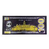 NEVER  SURRENDER New Style 2024 Black Banknotes One Hundred Dollars USA President Donald Trump Banknote Gift For Fans Collection