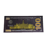 Trump 2024 IN GOD WE TRUST Black Banknotes USA President Donald Trump One Hundred Dollars Plated Banknote Gift For Fans Collection