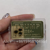 Donald Trump 2024 Keep America Great Gold Presidential Coin Trump Flag US Assassination Campaign Commemorative Coin Collection Gift