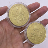 Gold Coin Pope SW, Jan Pawel II, The John Paul II, Pope Francis Cross, 1920-2020 Gold Plated Coin For Collecting Gifts