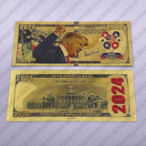 Donald Trump 5 Designs 2024 Take America Back Trump 2024 Gold Plated Banknote 24K Gold Foil Banknote Collect Commemorative Gifts