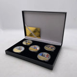 5 Types 2024 Donald Trump Gold Plated Commemorative Coin Collectibles USA President Coin  I'LL BE BACK Gifts For Fans Collection