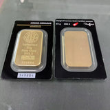 Various Types PAMP Non-magnetic 1oz/2.5g/5g/10g/20g/50g/100g Sealed Packing Copper Gold Bar 24k Gold Plated Bullion Ingot Bar Unique Serial No.