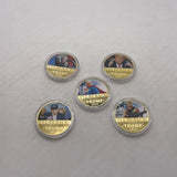 5 Types 2024 Donald Trump Gold Plated Commemorative Coin Collectibles USA President Coin  I'LL BE BACK Gifts For Fans Collection