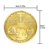 The White House Gold Coin With Case The Temple Coin The President Donald Trump Gold Plated Coin Metal Coin Collect Commemorative Gifts
