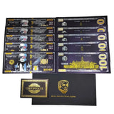 Trump 2024 IN GOD WE TRUST Black Banknotes USA President Donald Trump One Hundred Dollars Plated Banknote Gift For Fans Collection