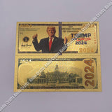 7 Types President Donald Trump 2024 Gold Plated Banknote Keep America Great Plated Commemorative Notes Gifts Collection Souvenir