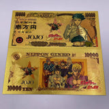 9 Designs JOJO Gold Banknotes and coins for Selection