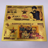 9 Designs JOJO Gold Banknotes and coins for Selection