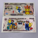 34 Designs Pocket Monster Gold Banknotes and coins for Selection