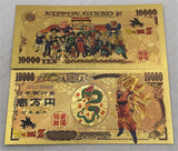 48 Designs Dragon Ball Z Gold Banknotes and coins for Selection