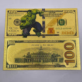 58 Designs MARVEL HEROS Gold Banknotes and coins for Selection