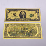 Wholesale Mixed styles America Banknote USD Dollar Banknote in 24K Gold Plated For Collection Gift