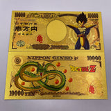 48 Designs Dragon Ball Z Gold Banknotes and coins for Selection