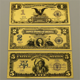 Wholesale Mixed styles America Banknote USD Dollar Banknote in 24K Gold Plated For Collection Gift