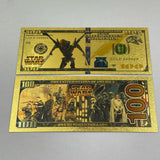 38 Designs Star Wars Gold Banknotes and Coins for Selection