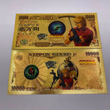 3 Designs Cobra The Animation Gold Banknotes for Selection