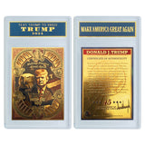 Donald Trump 8 Types Trump Victory Card The 45th President Trump Make America Great Card Gold Plated Card With Case For Collection