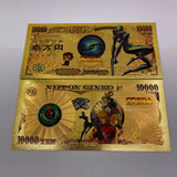 3 Designs Cobra The Animation Gold Banknotes for Selection