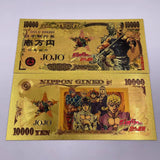 9 Designs JOJO Gold Banknotes and coins for Selection