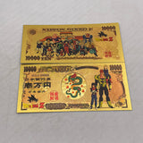 48 Designs Dragon Ball Z Gold Banknotes and coins for Selection