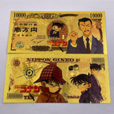 10 Designs Detective Conan Gold Banknotes and coins for Selection