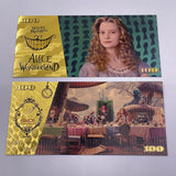 Alice's Adventures in Wonderland Gold Banknotes-4 Designs