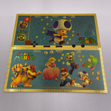 6 Designs Super Mario Gold Banknotes and Coins for Selection