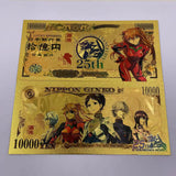 11 Designs EVA Gold Banknotes and coins for Selection