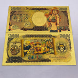 75 Designs ONE PIECE  Gold Banknotes and coins for Selection