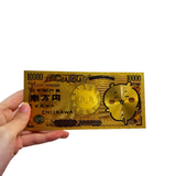 Exquisite Chiikawa 5pcs Gift Collection The Animation 10000  Japanese yen Gold Banknotes
