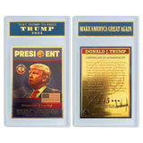 Donald Trump 8 Types Trump Victory Card The 45th President Trump Make America Great Card Gold Plated Card With Case For Collection