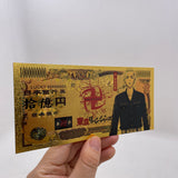 11 Designs Tokyo Avengers Gold Banknotes for Selection