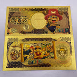 75 Designs ONE PIECE  Gold Banknotes and coins for Selection