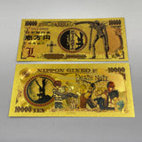 10 Designs Death Note Gold Banknotes and Coins for Selection