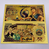 11 Designs Dr.STONE Gold Banknotes for Selection