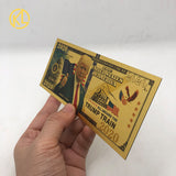 Classic 4 Types Trump 2020 The Preident Donald Trump Keep America Great And All Aboard TheTrump Gold Plated Banknote 24K Gold Plastic Banknote Gifts Collection