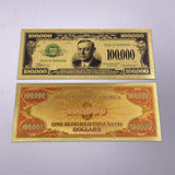 Wholesale Mixed styles America Banknote USD Dollar Banknote in 24K Gold Plated For Collection Gift