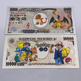 91 Designs Pocket Monster Gold Banknotes and coins for Selection