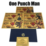 5 Designs One-Punch Man Gold Banknotes for Selection