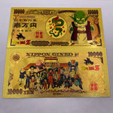 48 Designs Dragon Ball Z Gold Banknotes and coins for Selection