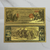 Wholesale Mixed styles America Banknote USD Dollar Banknote in 24K Gold Plated For Collection Gift
