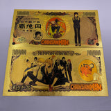 14 Designs Chainsaw Man Gold Banknotes for Selection