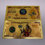 3 Designs Cobra The Animation Gold Banknotes for Selection