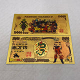 48 Designs Dragon Ball Z Gold Banknotes and coins for Selection