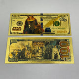 38 Designs Star Wars Gold Banknotes and Coins for Selection