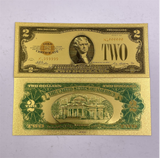 Wholesale Mixed styles America Banknote USD Dollar Banknote in 24K Gold Plated For Collection Gift