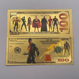 9 Designs DC Heros Gold Banknotes  for Selection